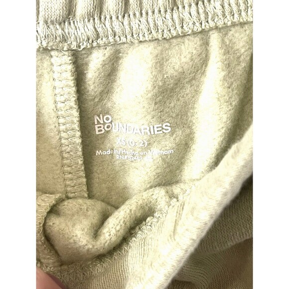 No Boundaries Womens Soft Fleece Cargo Jogger Sweatpants Barely Lime XS 0-2 - Picture 6 of 7